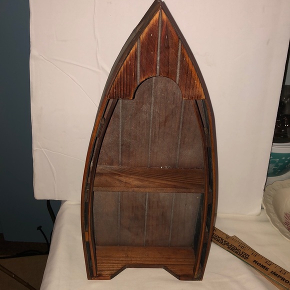 Storage Organization Rustic Canoe Shelf Poshmark